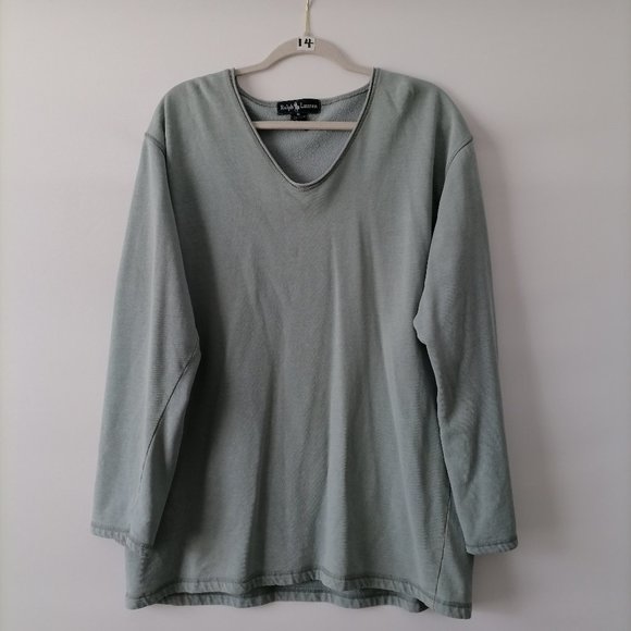 Ralph Lauren Men's Blue Fleece Sweatshirt Size M - Picture 1 of 5